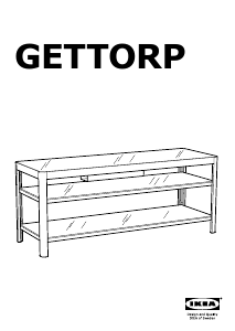 Manuál IKEA GETTORP Televizní stolek