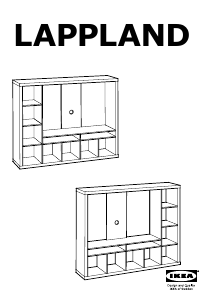 Käyttöohje IKEA LAPPLAND Tv-taso