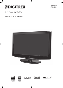 Handleiding DIGITREX CTF4071 LCD televisie