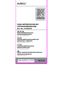 Manuale Auriol IAN 340312 Stazione meteorologica