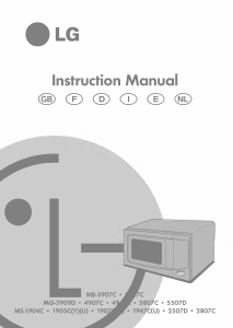 Manual LG MB-3907C Microwave