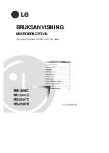 Bruksanvisning LG MS-2807C Mikrovågsugn