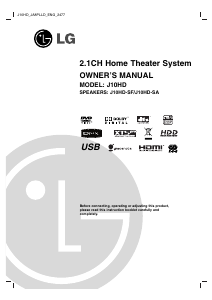 Handleiding LG J10HD-D Home cinema set