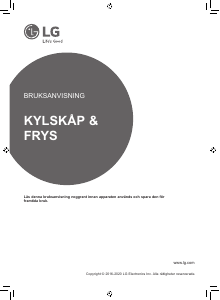 Bruksanvisning LG GSJ760PZUZ Kyl-frys