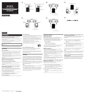 Manual Sony SA-W3800 Subwoofer