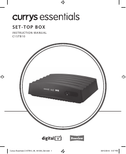 Manual Currys Essentials C1STB10 Digital Receiver