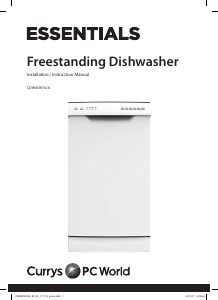 Manual Currys Essentials CDW45W16A Dishwasher