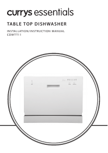 Manual Currys Essentials CDWTT11 Dishwasher