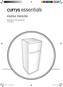 Manual Currys Essentials C55TW11 Fridge-Freezer