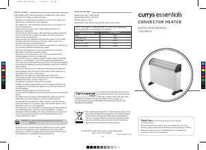Handleiding Currys Essentials C20CHW10 Kachel