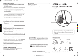 Manual Currys Essentials C14BVR13 Vacuum Cleaner