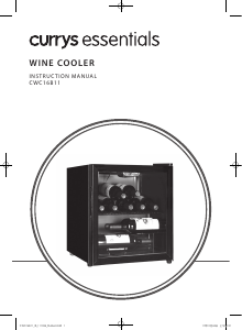 Manual Currys Essentials CWC16B11 Wine Cabinet