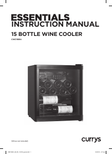 Manual Currys Essentials CWC15B14 Wine Cabinet