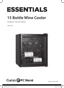 Manual Currys Essentials CWC15B18 Wine Cabinet