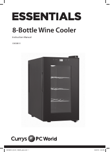 Manual Currys Essentials CWC8B15 Wine Cabinet