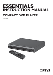 Manual Currys Essentials C1DVDB12 DVD Player