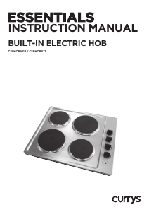 Manual Currys Essentials CSPHOBX12 Hob