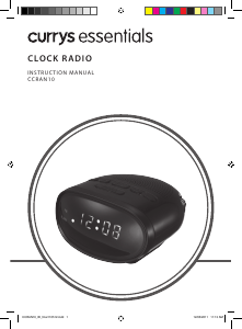 Manual Currys Essentials CCRAN10 Alarm Clock Radio