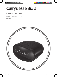 Handleiding Currys Essentials CCRAN10 Wekkerradio