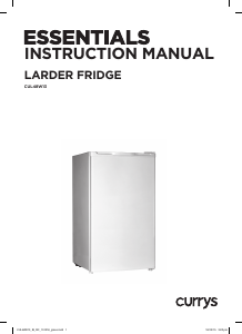 Manual Currys Essentials CUL48W13 Refrigerator
