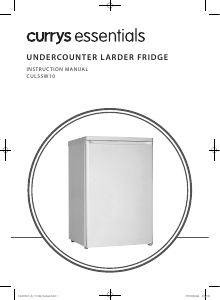 Manual Currys Essentials CUL55W10 Refrigerator