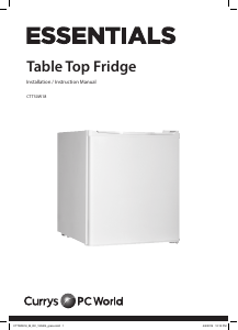 Manual Currys Essentials CTT50W18 Refrigerator