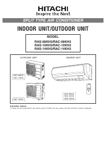 Manual Hitachi RAS-14KH2 Air Conditioner