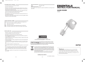 Handleiding Currys Essentials C15HMW10 Handmixer