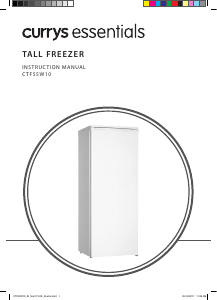 Manual Currys Essentials CTF55W10 Freezer