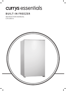 Manual Currys Essentials CIF55W10 Freezer