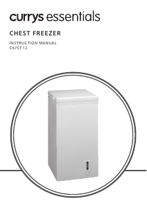 Manual Currys Essentials C67CF12 Freezer