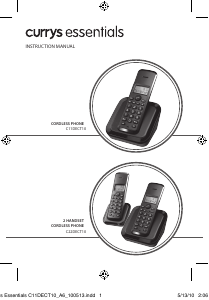 Manual Currys Essentials C11DECT10 Wireless Phone