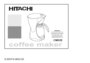 Manual Hitachi CMK2E Coffee Machine