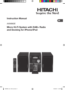 Manual Hitachi AXM860E Stereo-set