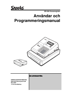 Bruksanvisning SAM4s ER-260 Kassaregister