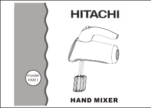 Handleiding Hitachi HMX1 Handmixer