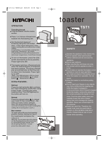 Manual Hitachi TST1 Toaster