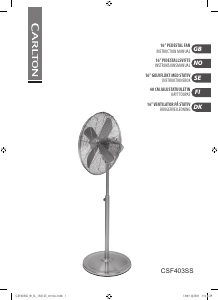 Handleiding Carlton CSF403SS Ventilator