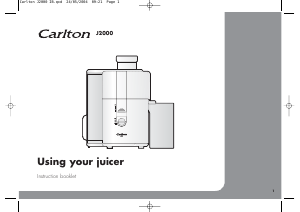 Handleiding Carlton J2000 Sapcentrifuge