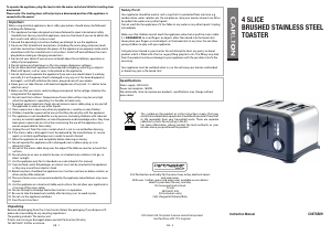 Manual Carlton C04TSS09 Toaster