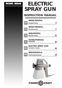 Bruksanvisning Power Craft 89040 Färgspruta