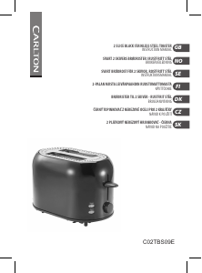 Manual Carlton C02TBS09E Toaster