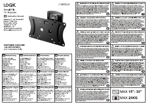 Manual de uso Logik LTVBTS10 Soporte de pared