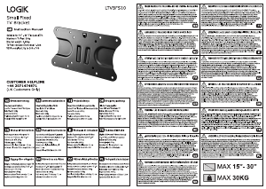 Manual de uso Logik LTVBFS10 Soporte de pared