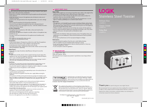 Manual Logik LC04TB12 Toaster