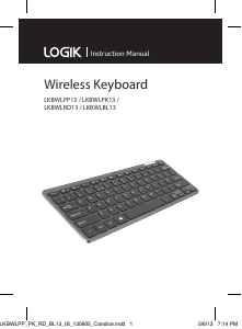 Manual Logik LKBWLRD13 Keyboard