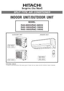 Manual Hitachi RAS-08KH2 Air Conditioner