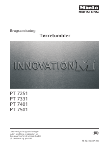 Brugsanvisning Miele PT 7501 Tørretumbler