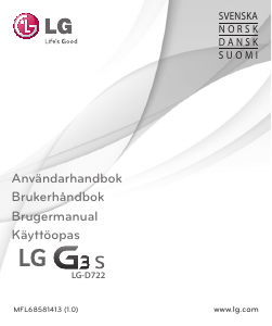 Brugsanvisning LG D722 G3 S Mobiltelefon