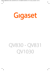 Bedienungsanleitung Gigaset QV831 Tablet